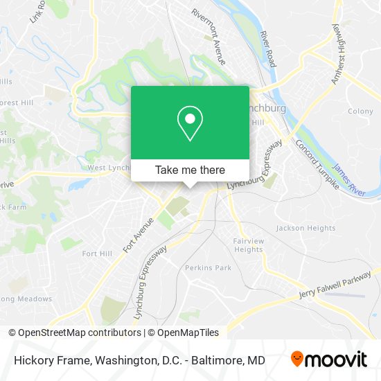 Hickory Frame map