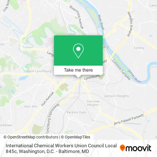 Mapa de International Chemical Workers Union Council Local 845c