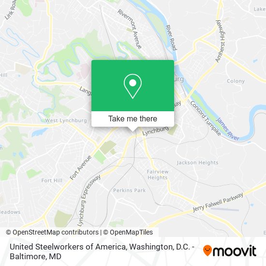 Mapa de United Steelworkers of America