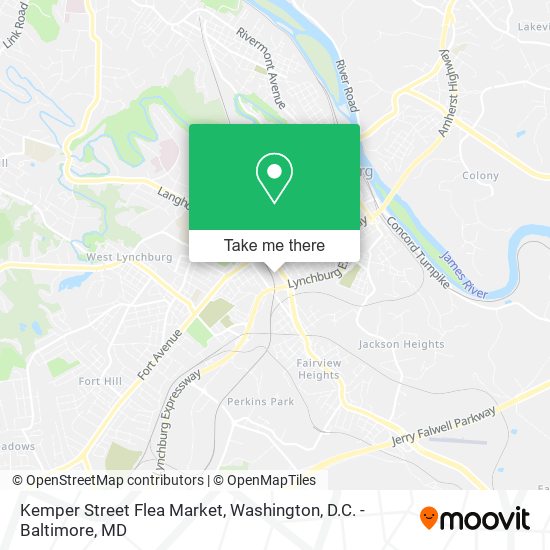 Mapa de Kemper Street Flea Market