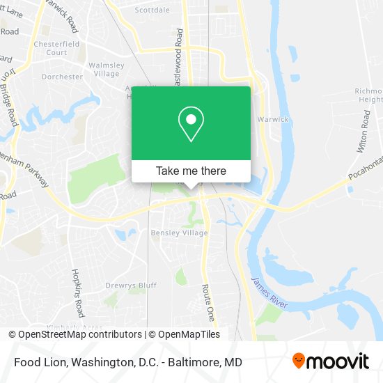 Mapa de Food Lion