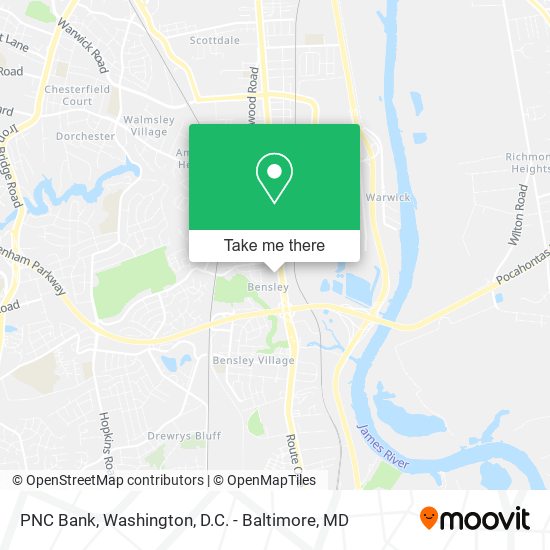 PNC Bank map