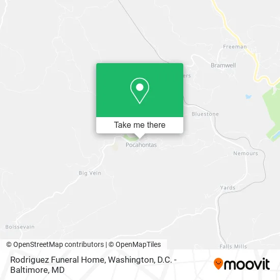 Rodriguez Funeral Home map