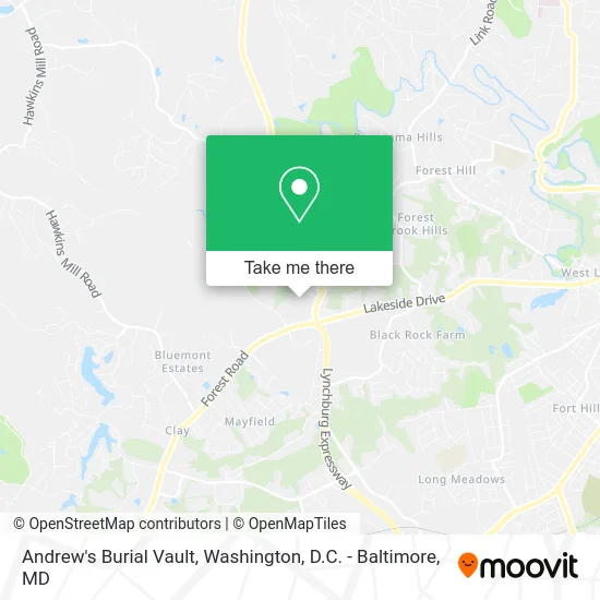 Andrew's Burial Vault map