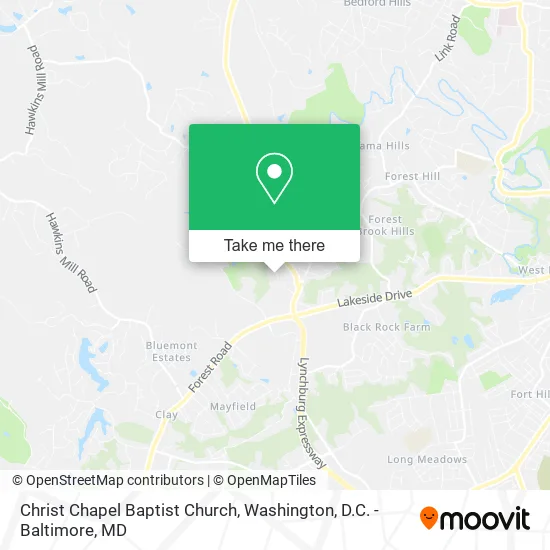 Christ Chapel Baptist Church map