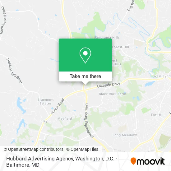 Hubbard Advertising Agency map
