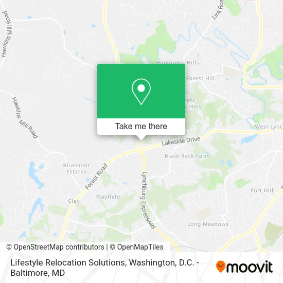 Lifestyle Relocation Solutions map