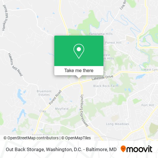 Mapa de Out Back Storage
