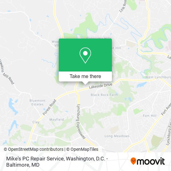 Mapa de Mike's PC Repair Service