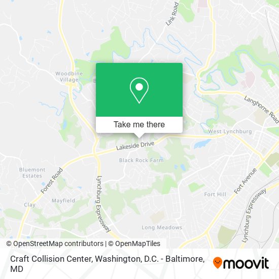 Craft Collision Center map