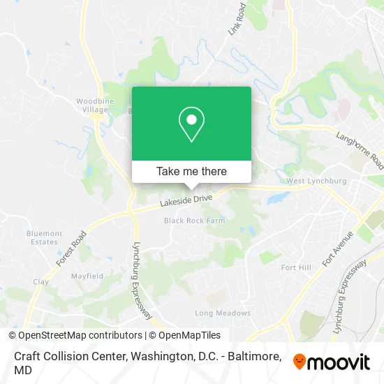 Craft Collision Center map
