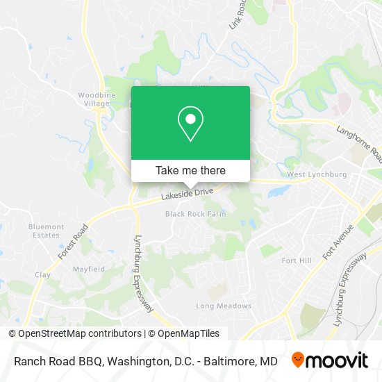 Ranch Road BBQ map