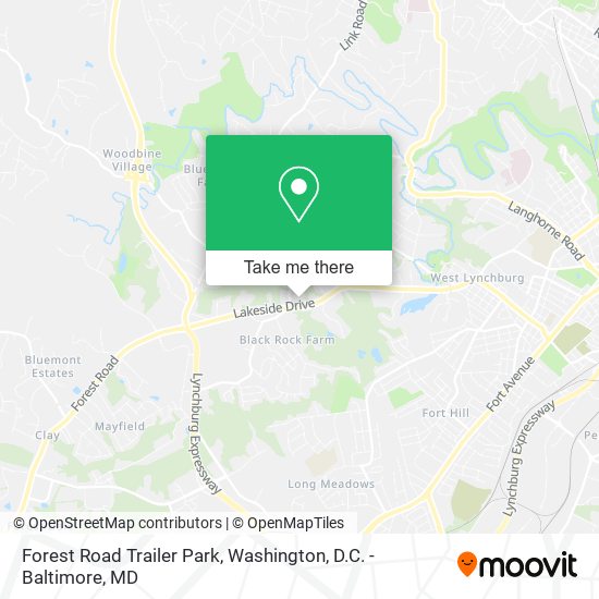 Forest Road Trailer Park map