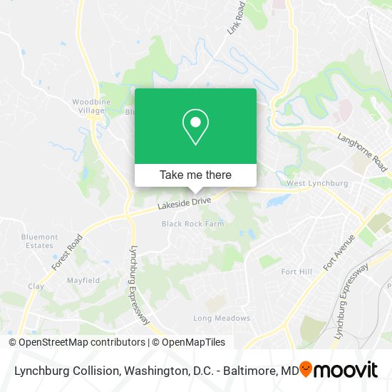 Lynchburg Collision map