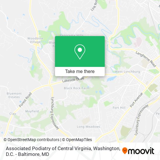 Associated Podiatry of Central Virginia map