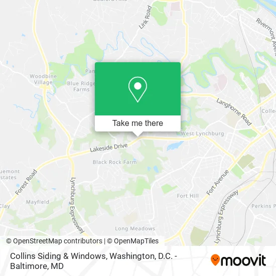 Collins Siding & Windows map