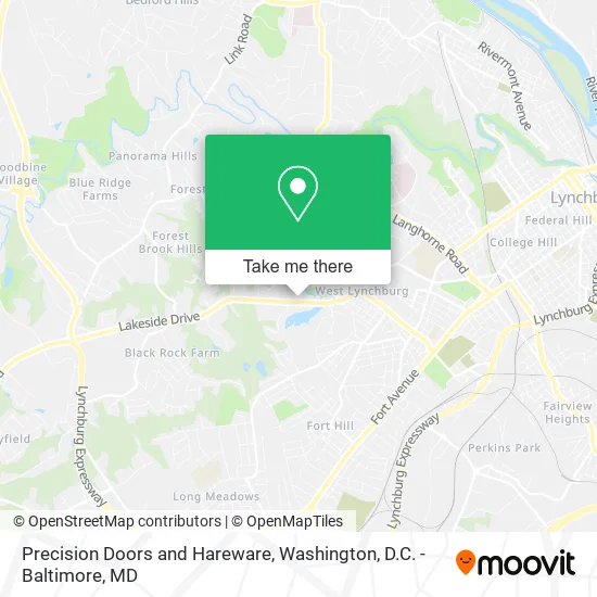 Precision Doors and Hareware map