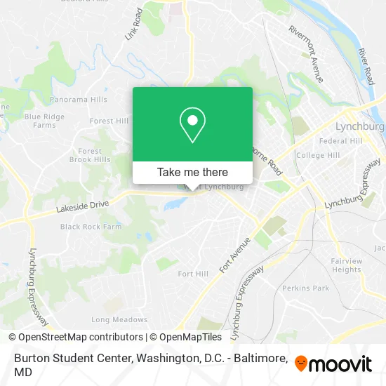 Burton Student Center map
