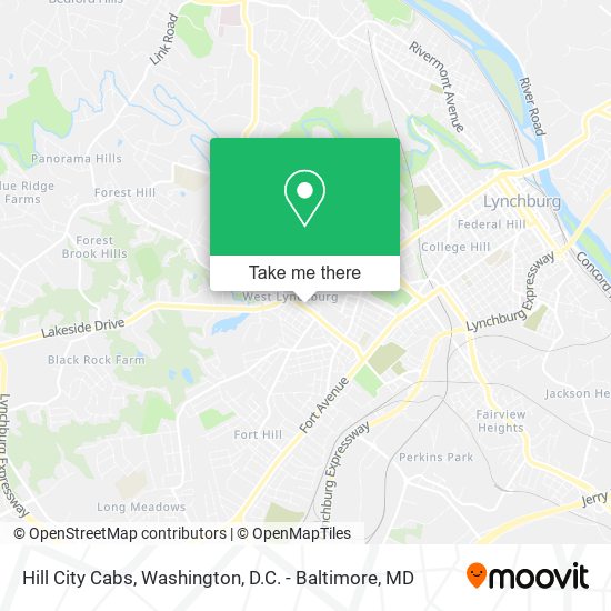 Mapa de Hill City Cabs