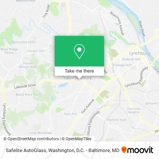 Mapa de Safelite AutoGlass