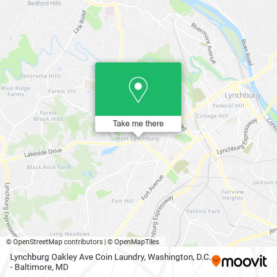 Lynchburg Oakley Ave Coin Laundry map
