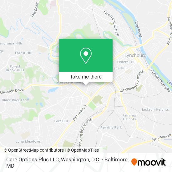 Mapa de Care Options Plus LLC
