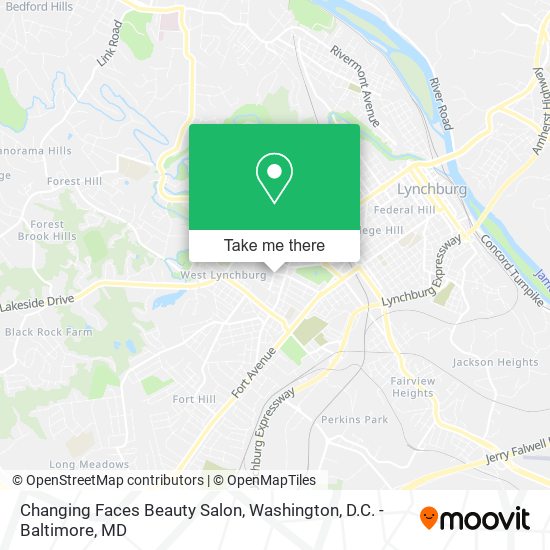 Changing Faces Beauty Salon map