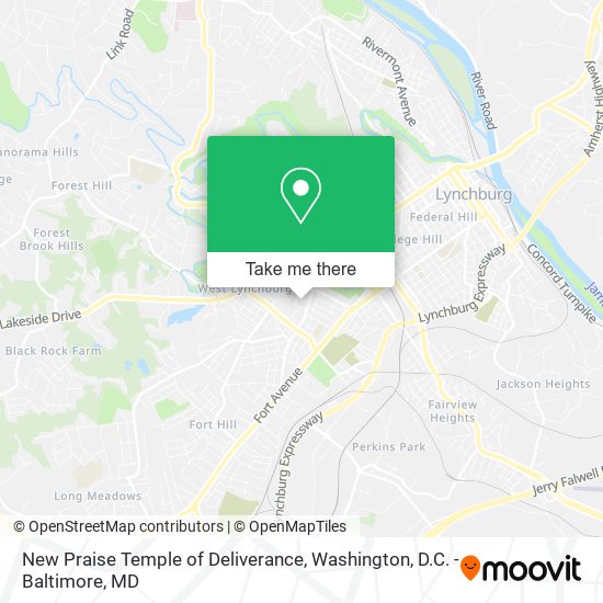 New Praise Temple of Deliverance map
