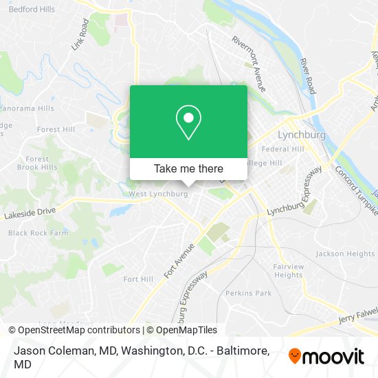 Jason Coleman, MD map