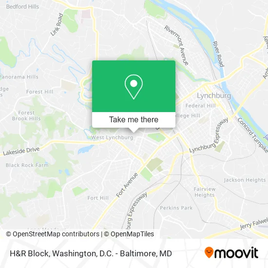 H&R Block map