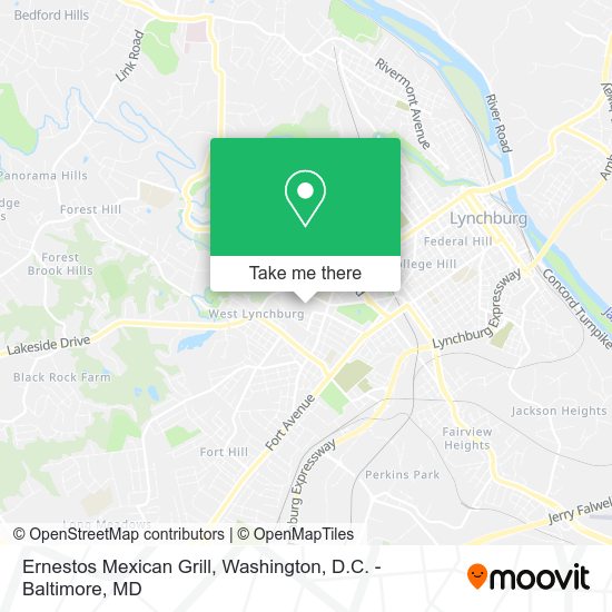 Ernestos Mexican Grill map