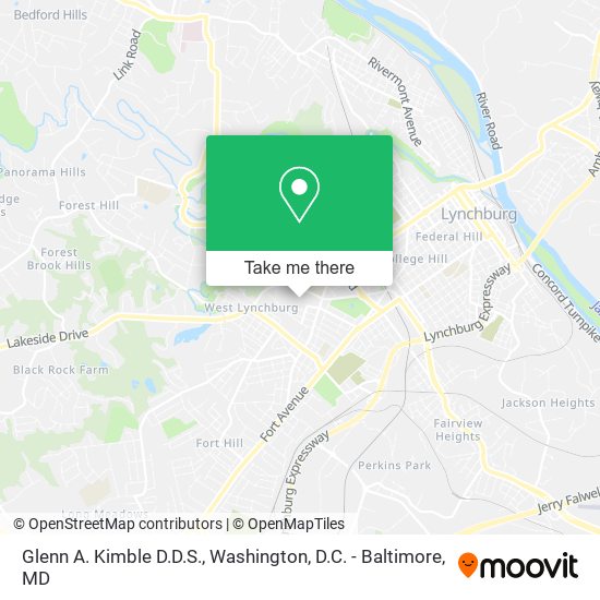 Mapa de Glenn A. Kimble D.D.S.