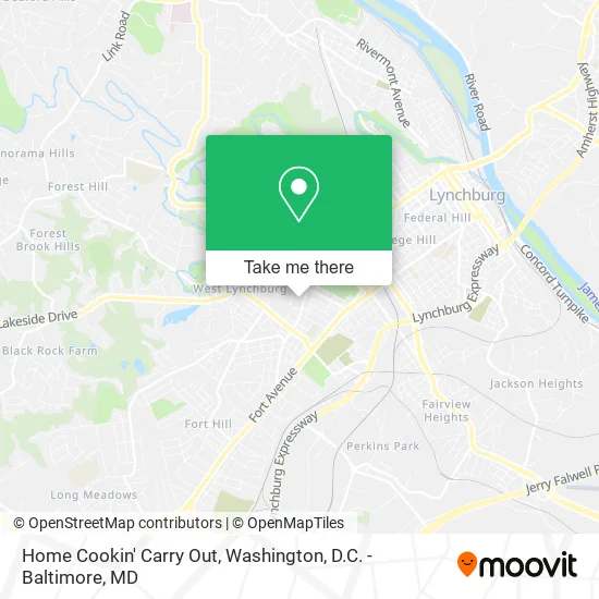 Mapa de Home Cookin' Carry Out