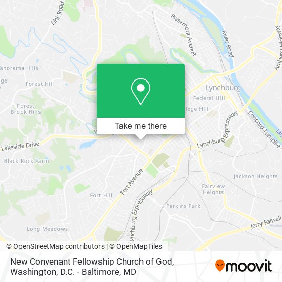 Mapa de New Convenant Fellowship Church of God