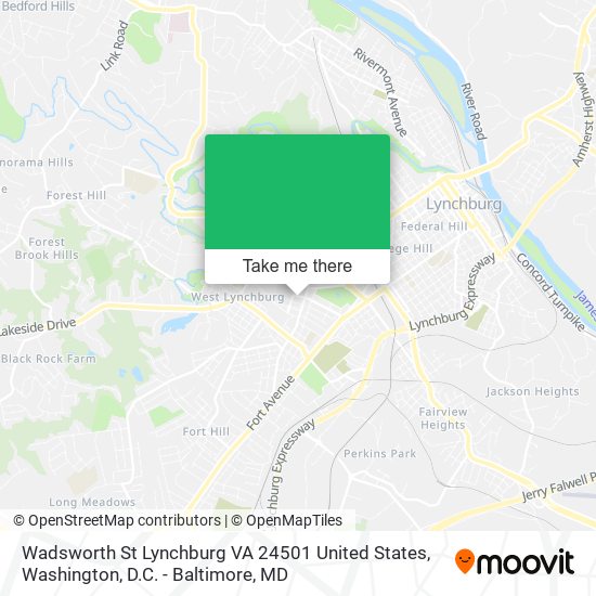 Wadsworth St Lynchburg VA 24501 United States map