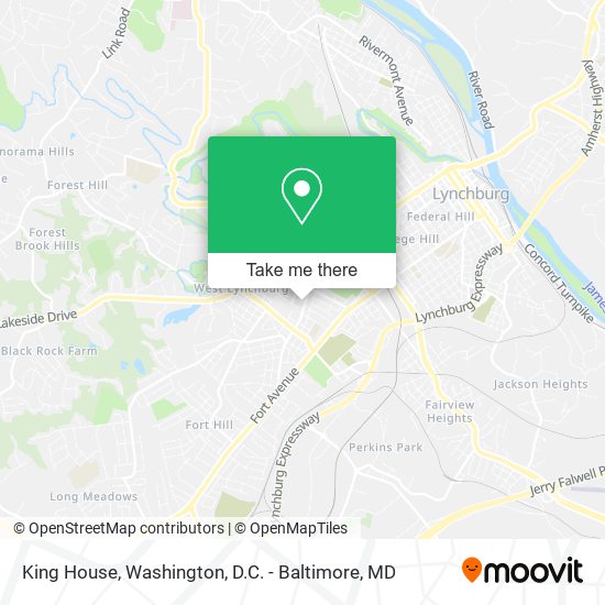 King House map