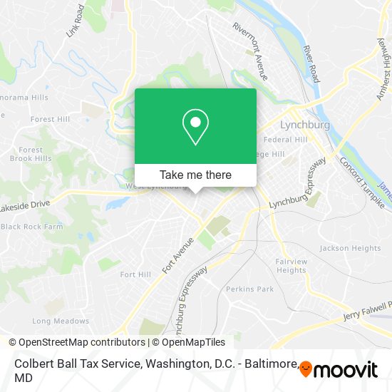 Colbert Ball Tax Service map