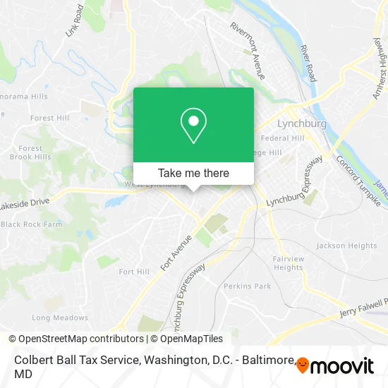Colbert Ball Tax Service map