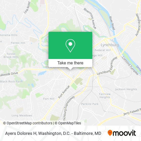 Ayers Dolores H map