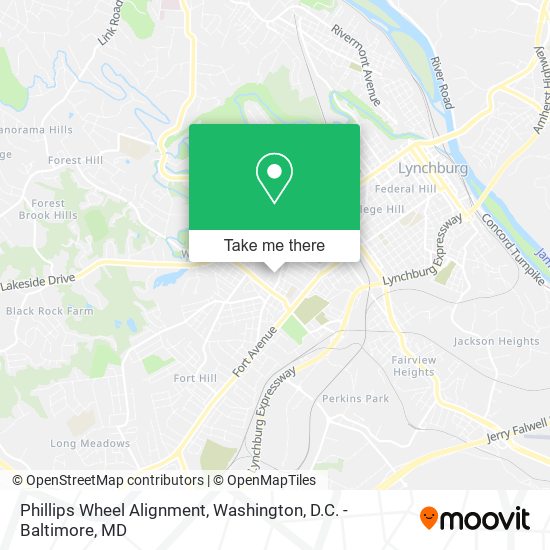 Phillips Wheel Alignment map