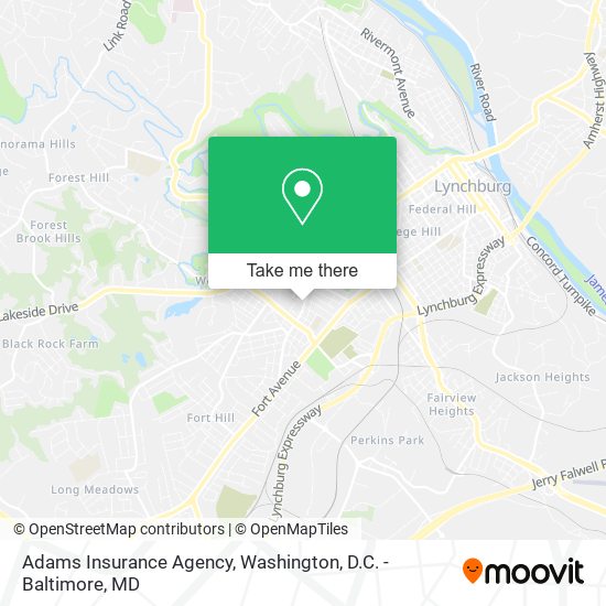 Adams Insurance Agency map