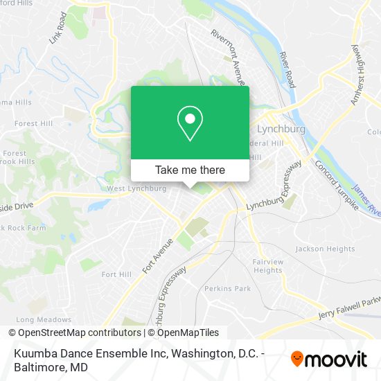 Mapa de Kuumba Dance Ensemble Inc