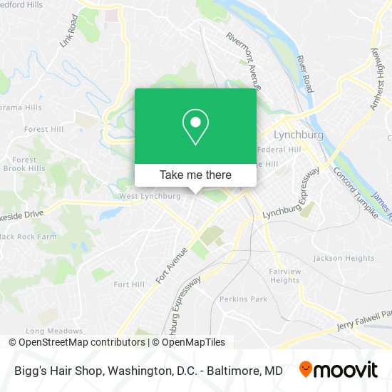 Mapa de Bigg's Hair Shop