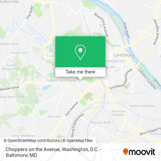 Choppers on the Avenue map