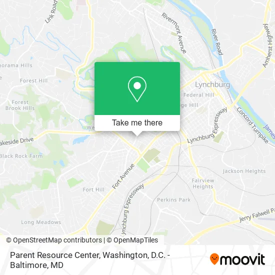 Parent Resource Center map