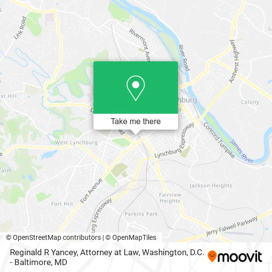 Mapa de Reginald R Yancey, Attorney at Law