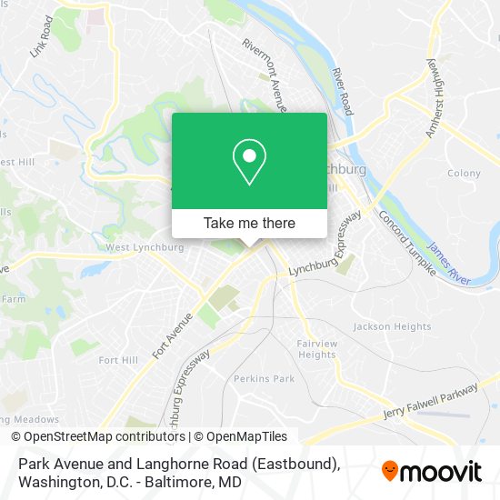 Park Avenue and Langhorne Road (Eastbound) map