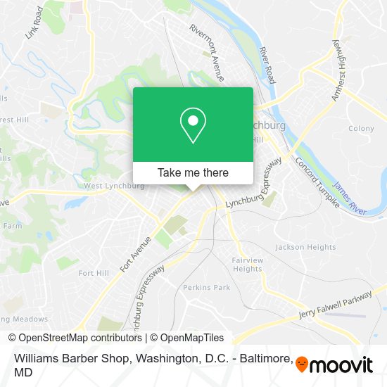 Mapa de Williams Barber Shop