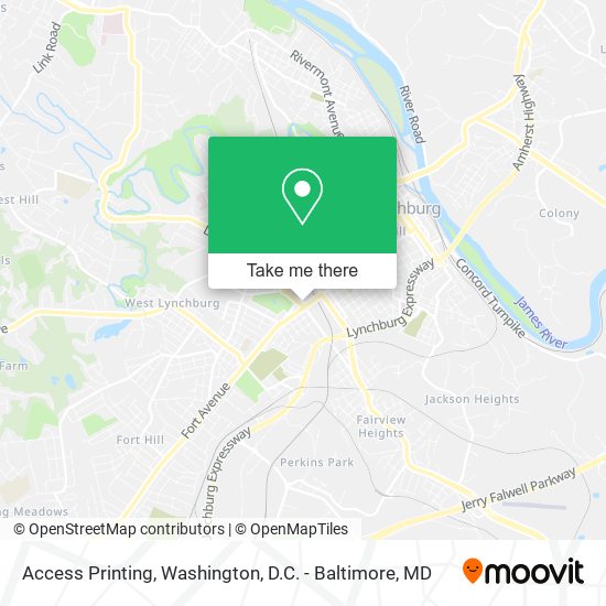 Access Printing map