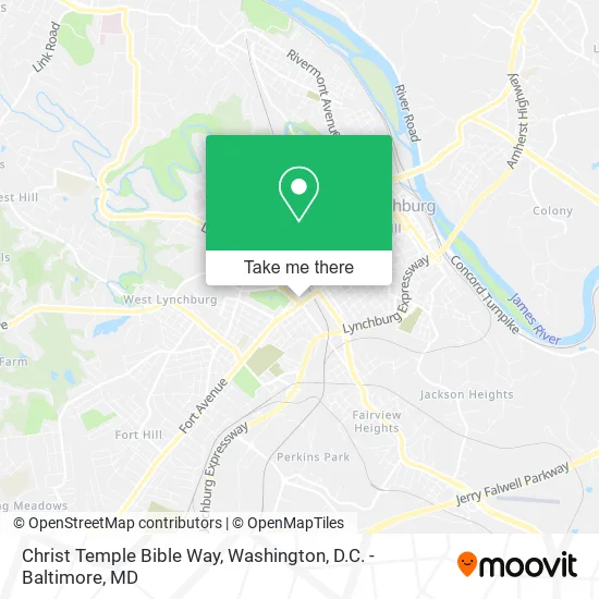 Christ Temple Bible Way map